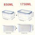 Fruit Storage Containers with Colander Lids (4-Pack) – Fridge Organizer & Fresh Produce Keeper